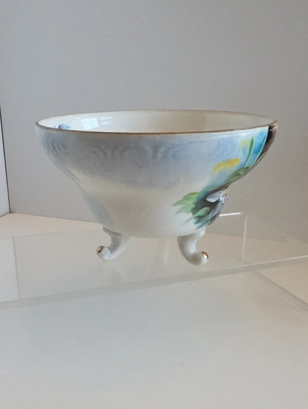 Vintage Norcrest Fine China Teacup NW-8/341 Colorado Columbine Hand Painted
